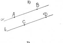 3 lastnosti vzporednih premic