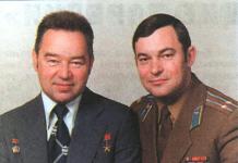 Trois fois ingénieur de vol Kubasov Valery Nikolaevich